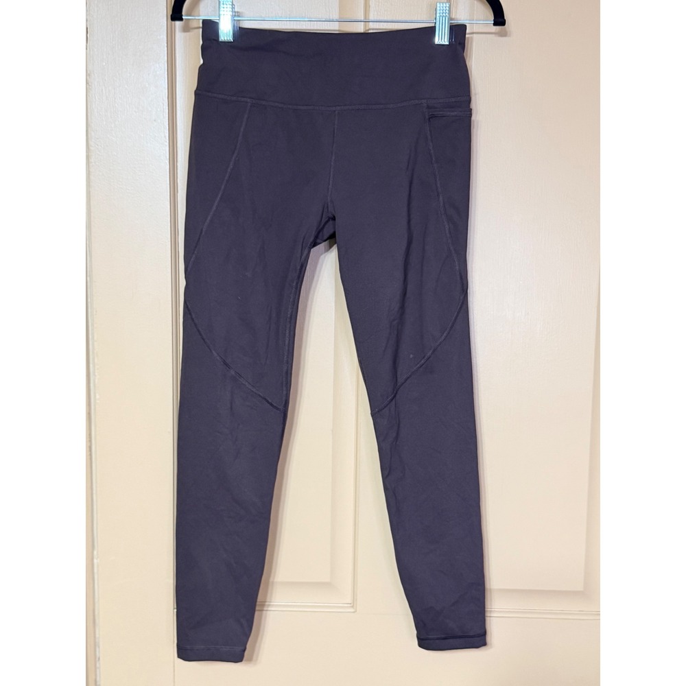 Sweaty Betty Power Workout Leggings Brown High Waisted Pocket Womens US 6 S